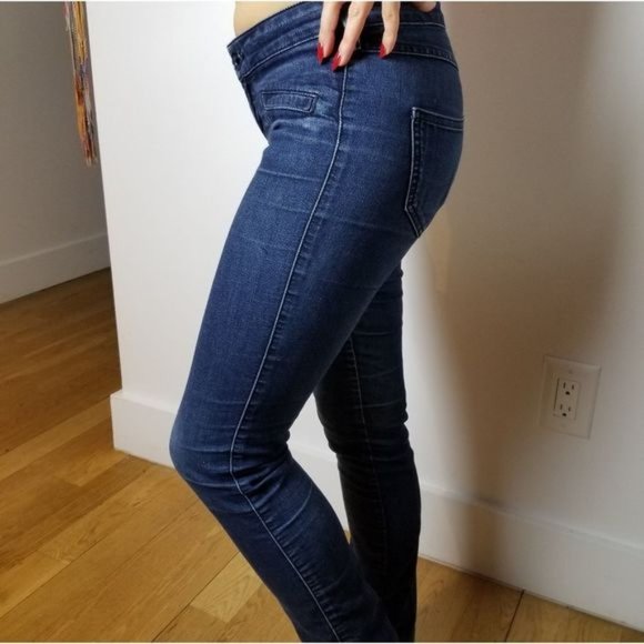Guess Blue Washed Skinny Jeans Low Rise 24 - Picture 1 of 8